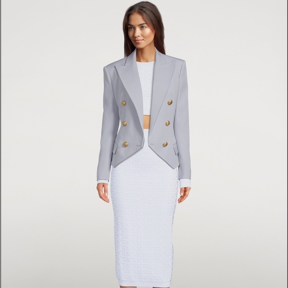 Balmain Paris Double Breasted Wool Blazer - Picture 2 of 6